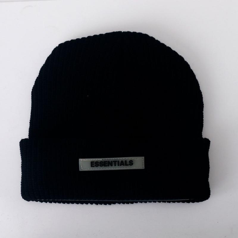 Essentials Knitted Hat Alphabet Wool Hat Knitted Hat Big Head Circumference Beanie Hexagonal Melon Vest Hat