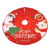 Cartoon Christmas Tree Skirt Ornament 35Inch Christmas Tree Mat Machine Washable for Home Holiday Party Decoration