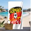 Germany National Football Team Printed Beach Towel Quick Dry Soft TowelPortable Large Rectangular Beach Blanket for Travel Swimming Pool