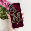 For Realme 10 Pro+ Case RMX3687 Initial Letter Printing Soft Silicone TPU Phone Fundas for Realme10 10Pro Back Cover
