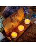 Wooden Tarot Card Holder Crystal Stone Moon Star Display Organizer