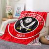 Sheffield United Football Club  Print Flannel Blanket, High Quality Comfortable for All Seasons, Home Decor, Warmth and Comfort