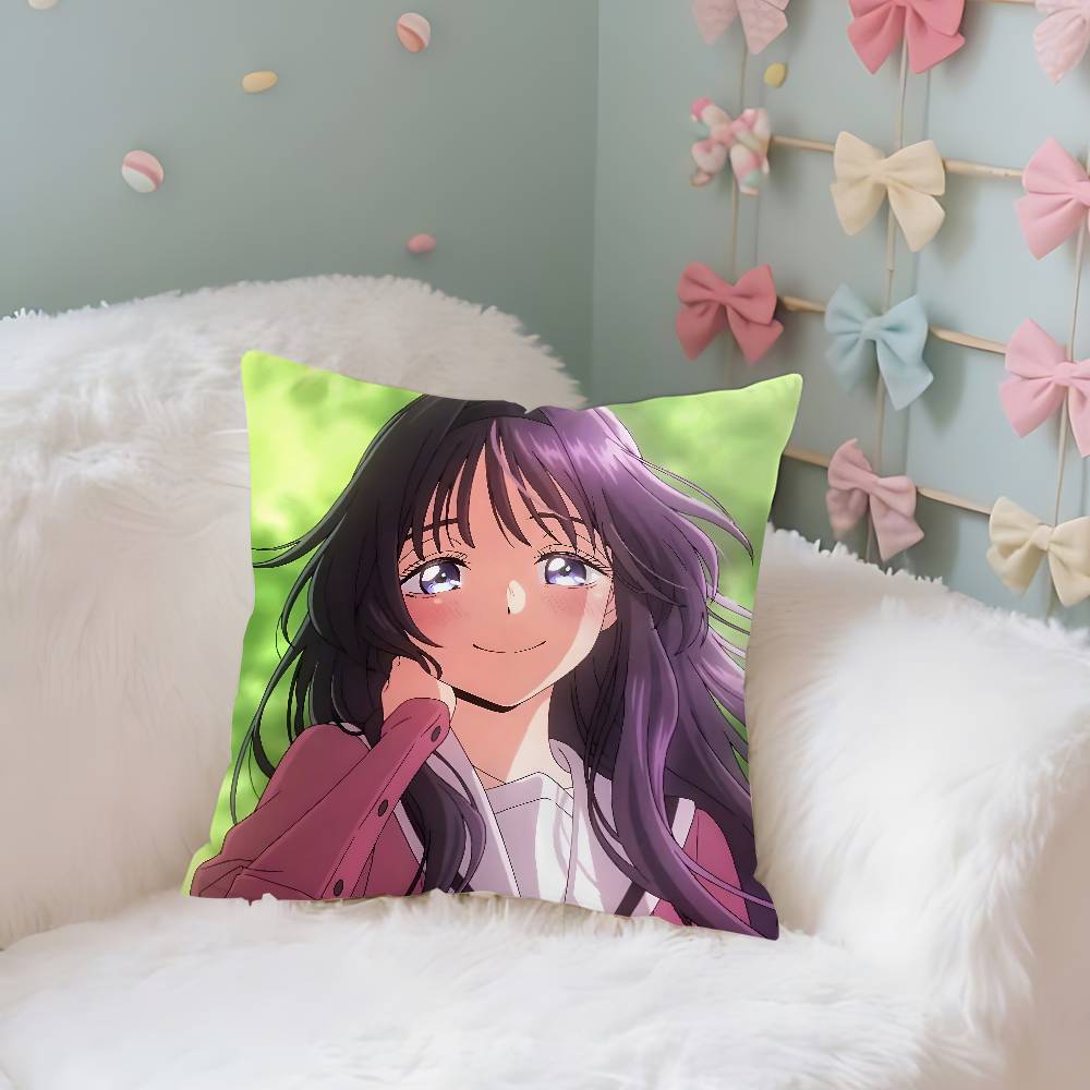Kawaiiwaguri Anime KaorukoS Case Plush Fabric Soft Pillowcase Double Sided Print Cushion Cover Household Gifts