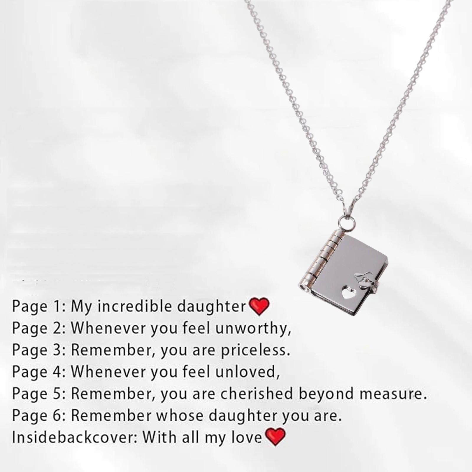 

Персонализированное ожерелье-книга «Моя звезда», ожерелье «Моя невероятная книга» с пользовательским именем и 6 открывающимися регулируемыми подвесками с готовой гравировкой