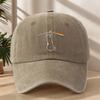 Curved Brim Dad Hat Washed Cotton Adjustable Hat Vintage Sun Protection Hat  For Men Women