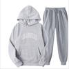 Europäische und amerikanische Herrenmode Frühling und Herbst Kapuzenpullover einfarbig Pullover-Anzug Herren Sport- und Freizeitanzug Herren-Kapuzenpullover