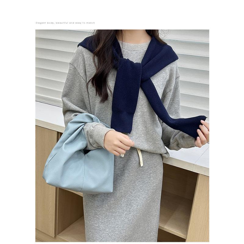 

Осень и зима свежий темперамент кинк ленивый стиль простая ручная сумка портативный сатчел для поездок универсальная сумка для мобильного телефона 25*11*24cm озеро синий