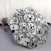 1pc Puppies Dogs Automatic Open/close Umbrella, 8-Rib sturdy structure, Auto Folding/Opening, Portable Travel Umbrella for Women,183