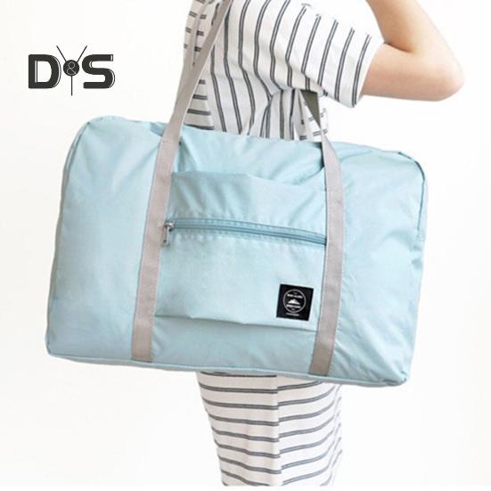 Foldable Travel Duffel Bag Tote Carry-on Luggage Bag Large Capacity Waterproof Portable Storage Bag with Zipper