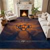 Chicago Bears Teppich Fußmatte für Wohnzimmer oder Schlafzimmer Schutzmatte unter dem Stuhl Bürodeko Weihnachtsgeschenk Geburtstagsgeschenk