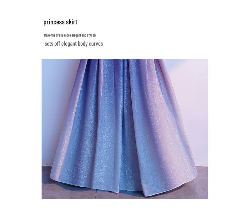 Elegantes rotes Abendkleid für 2025: Bankett-Gastgeber und Bühnenkleidung