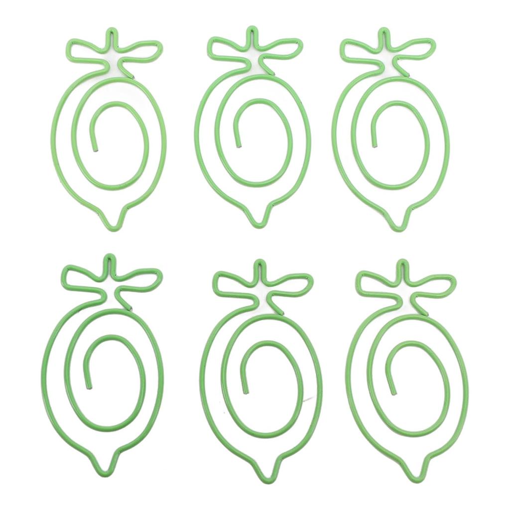 100Pcs Cute Paper Clips Lovely Fruit Design Exquisite Color Wide Application Kids Paper Clips for Office School Home