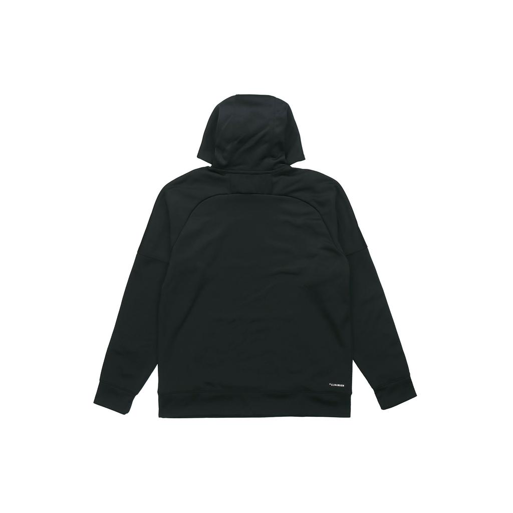 Adidas Logo Print Pullover Hoodie Men Sportswear Black DH9018