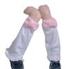 Y2K Spicy Leopard Print Faux Fur Calf Socks - Women's Warm Autumn/Winter Plush Leg Warmers