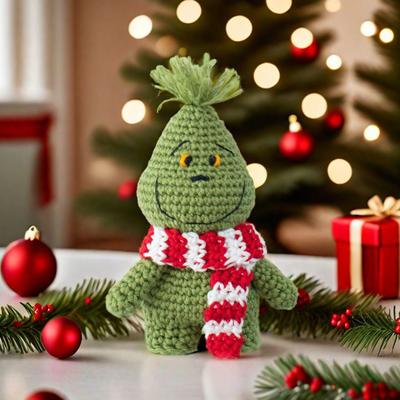 Christmas Crochet Kit Crochet Starter Kit with Step-by-Step Video Tutorials Santa Claus Nutcracker Green Elf Knitting Set for Beginners