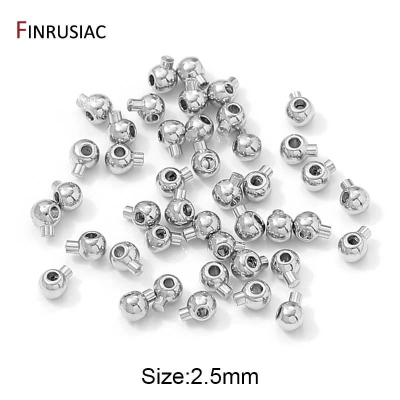 18K Gold Plated Brass Positioning Clasps Stopper Spacer Bead Crimp End Beads,Lamps For Jewelry,DIY Jewelry Making Supplies