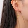 Lucky Red Enamel Italian Horn Dangle Earrings for Women Girls Stainless Steel Drop Earrings Jewelry Birthday Gift 2026 New