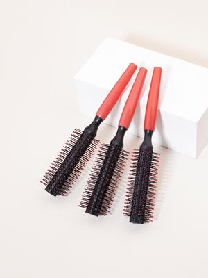 3pcs Natural Brush with Plastic Handle Anti-static and Heat-resistant Round Curly Hair Comb Special for Real Hair Wigs