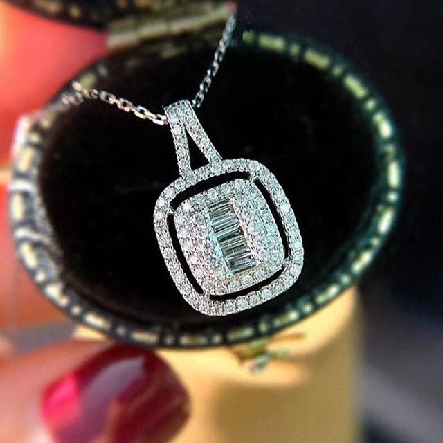 

Роскошные женские вечерние ожерелья с блестящими цирконами, элегантные великолепные украшения для свадебной церемонии, изысканные дизайнерские аксессуары 45cm