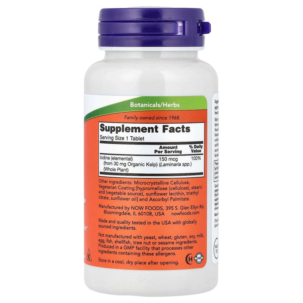 Now Foods Kelp 150mcg, 200 Tablets
