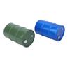 2PCS Simulation Metal Mini Oil Drum Container Decoration Fit for 1 10 RC Crawler(BlueGreen )