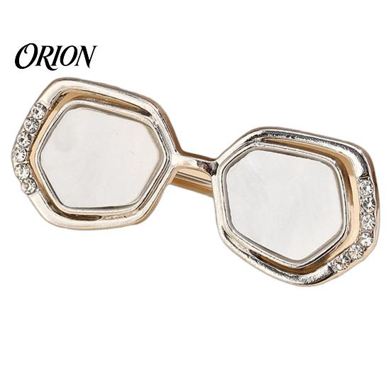 Alloy Glasses Holder Mini Shape Brooch, Lapel Pins, Decorative Brooch Pin, Secure Accessory Versatile Clothing Accessories for Shirts Scarves Bags And