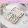 Jewelry Storage Box With Leather Material For Gift Travel And Wedding Use