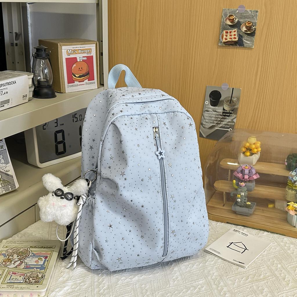 Schoolbag Spring New Schoolbag Female Korean Ins Sweet Stars Girl Heart Travel Backpack High Value Mori Backpack