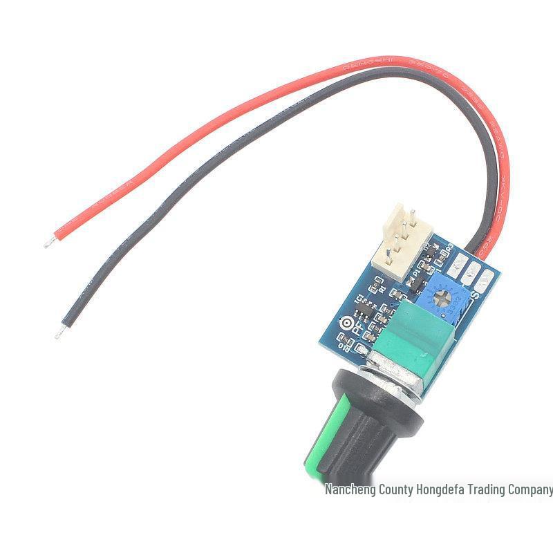 DC12V Manual PWM Fan Speed Controller with Switch, 4-Wire, Noise Reduction, 3A