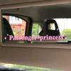 Adesivi per auto con testo, principessa passeggera, decorazione interna, specchietto retrovisore, adesivi alla moda, adesivi creativi in vinile PVC sportivo