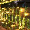 Green Rattan Leaf Fairy LED Lights String Christmas Indoor Outdoor Garden Wedding Decoration Navidad Battery Box Garland Lamp