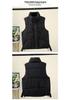 Women's Cotton Vest: European American Style, Autumn/Winter 2025, Sleeveless, Thickened, Warm, Casual Loose Fit, Solid Color Outerwear