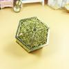 1Pc Vintage Creative Plastic Hexagon Candy Box for Wedding Chocolate Treat Gift Box Unique Party Favors Packaging
