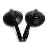 7/8" Universal Round Motorbike Motorcycle Rear View Handle Bar End Rearview Side Mirrors Chrome Black
