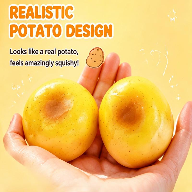 Langsam steigendes Kartoffel Squishy Spielzeug Wasser Sensorisches Quetsch Fidget Anti Stress Angstlinderung Simulation Falsches Essen Büro Schreibtisch Gadget
