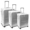 3Pcs Transparent PVC Luggage Protective Cover 20/24/28inch Clear Wheeled Suitcase Cover Protector Wear-Resistant Outer Cover New