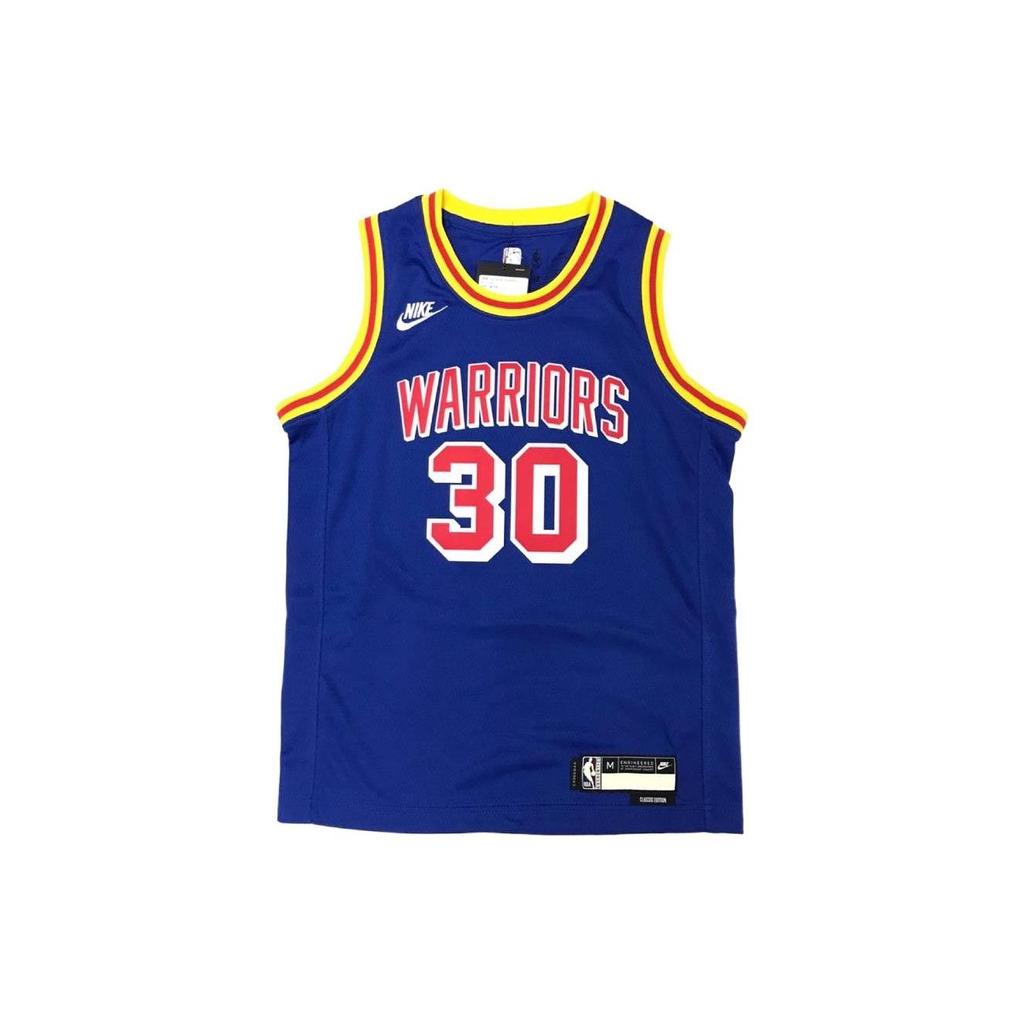 Nike Retro Sports Basketball Jersey 75th Anniversary Warriors Curry 30 Kids Basketball Outfit Kids jersey Blue 3Z2B7BU2P-WARSC