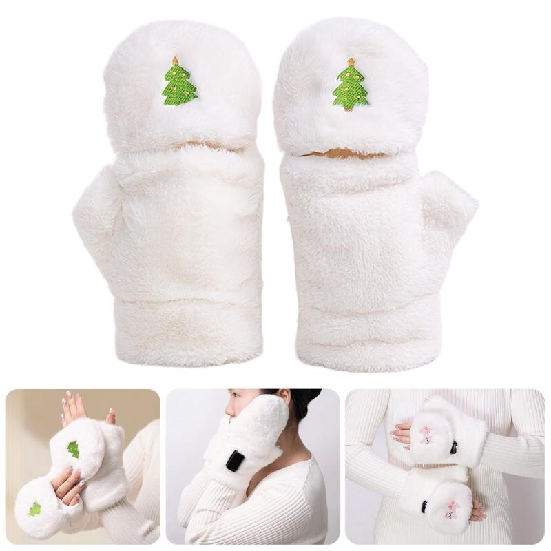 1pair Women Heated Gloves Rechargeable Hand Mittens Outdoor Activity Gloves for Outdoor Climbing