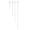 4Piece Pack Adjustable Chain Extender Set for Jewelry Making Gold/Silver Necklace and Bracelet Extension Chains Jewelry