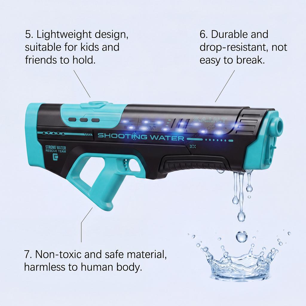 Electric water gun with Light