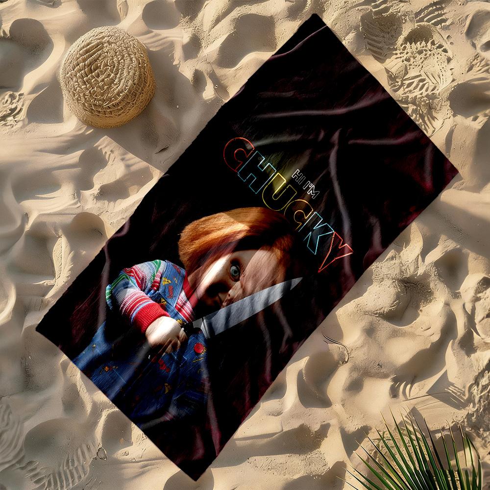 Chuckys Regenbogen-Horror lebendiges Strandtuch Langlebiges bedrucktes Strandtuch Mode-Liebhaber Stilvolles Geschenk für Frauen
