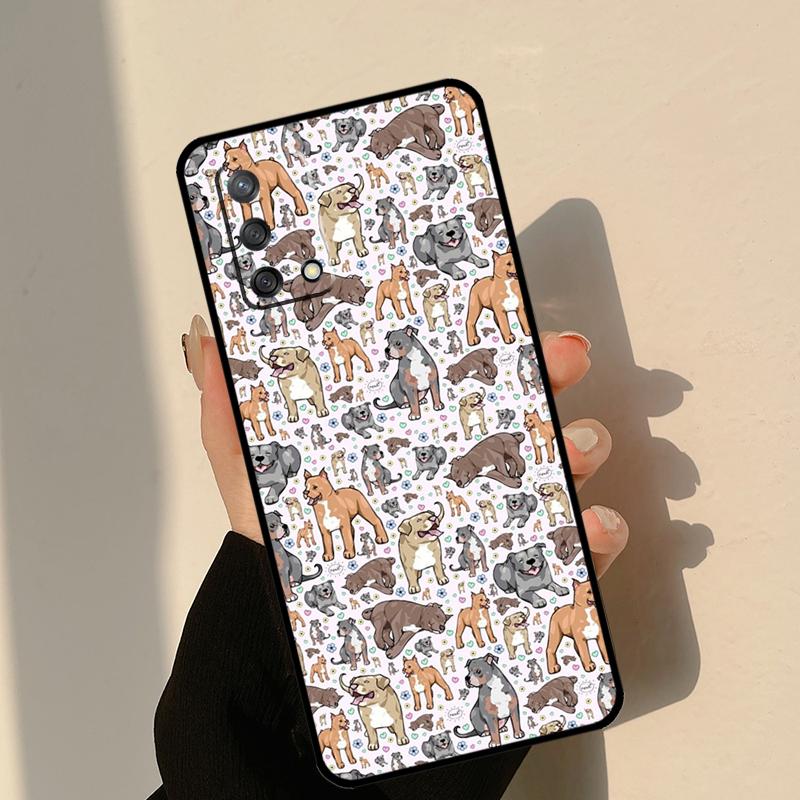 Pitbull Dog Case For Oppo A40 A60 A80 A18 A78 A98 A58 A38 A54 A74 A94 A96 A76 A16 A15 A17 A57 A5 A6 Pro