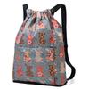 Women's Printed Drawstring Backpack Lightweight Sports and Fitness Backpack Travel Backpack