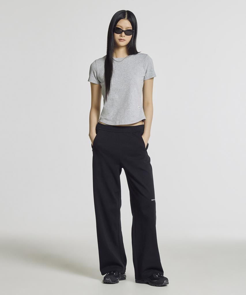 Nyuballanseu Nbmlg2W422 / Women Summer Lightweight Double-Weave Wide Pants (Black)