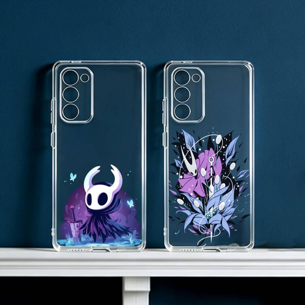H-Hollow K-Knight Phone Case For Samsung Galaxy S24 S25 S23 S22 S21 Plus S24 S25 Transparent Cover Case