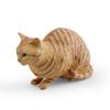 Solid Simulation Animal Model Lying Orange Cat Figurine Cute Desktop Decoration Mini Pet Cat Model Ornament