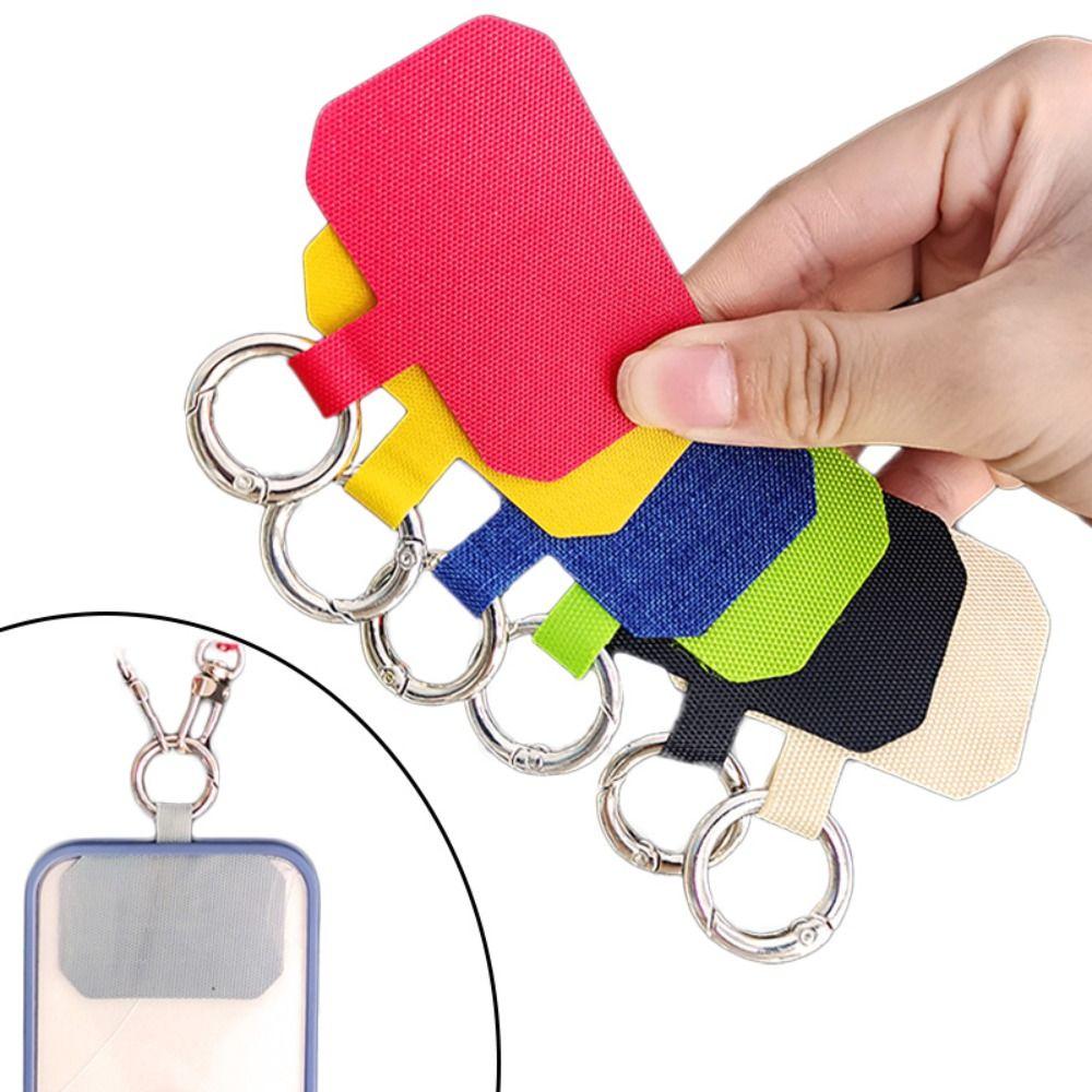 Oxford Cloth Mobile Phone Lanyard Clip Patch Metal Lanyard Metal Clasp Fixed Card  Mobile Phone