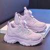 White Kids Sneakers Girls Sport Shoes Kids Spring New Platform School Fashion Athletic Footwear Tennis Girls Sneaker 4-12 Years
