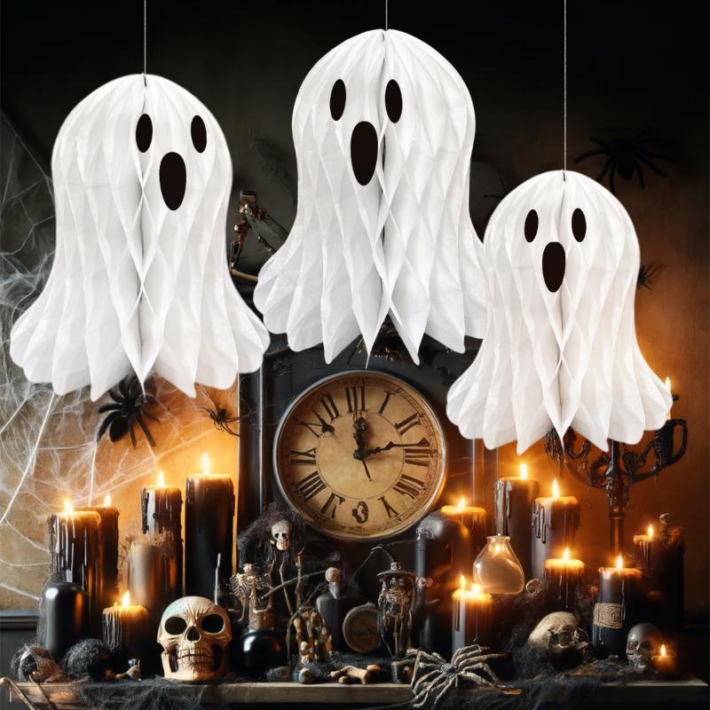 Halloween Themen Geist Waben Deko Halloween Party Tischschmuck Waben Geister Atmosphäre Für Heimdeko Zubehör