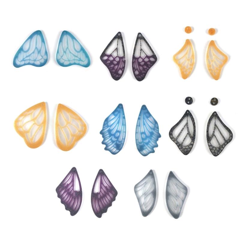 Earring Pendant Resin Molds Silicone Mold Butterfly Pendants Epoxy Crafts Jewelry Making Casting Mould Keychain Molds